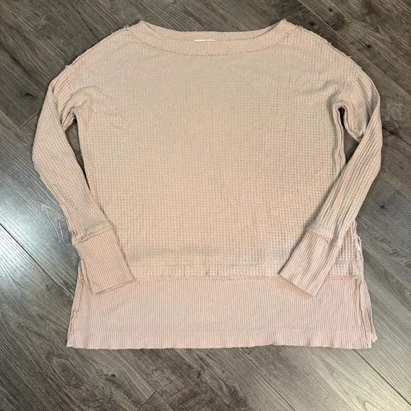 Free People North Shore Thermal waffle knit long sleeve top - Picture 2 of 8